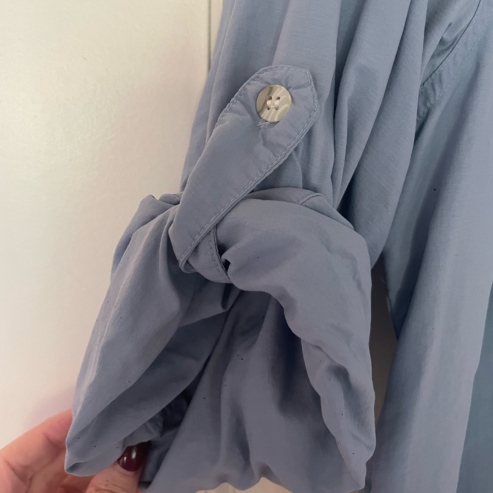 Sportsman Light Blue Button-Up Fishing Shirt - Picture 8 of 12